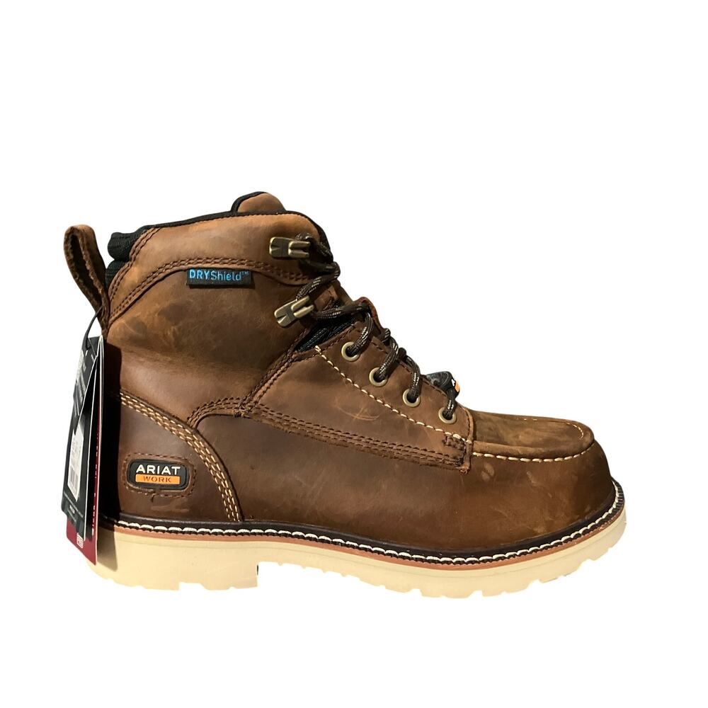 Ariat Women’s 9.5 Wide Rebar Lift 6” Waterproof Work Boot Electrical Hazard H2O